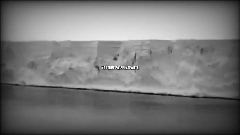Antarctica Ice Wall 50 m high altitude  2018Flatearth